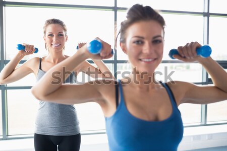 Athletic man and trainer woman giving a high five Stock photo © wavebreak_media