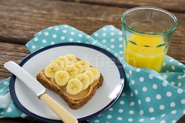 Foto d'archivio: Banane · rosolare · pane · piatto · vetro