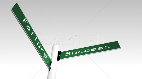 Succcess and failure sign post Stock photo © wavebreak_media