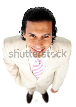 Attractive ethnic businessman holding a drinking cup Stock photo © wavebreak_media