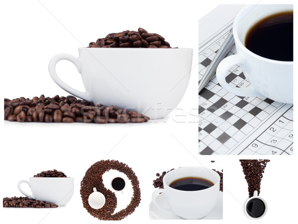 Coffee collage and ying yang symbol Stock photo © wavebreak_media