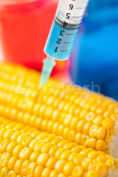 кукурузы шприц белый стекла медицина синий Сток-фото © wavebreak_media