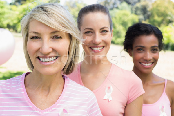 Confident volunteers participating in breast cancer awareness Stock photo © wavebreak_media