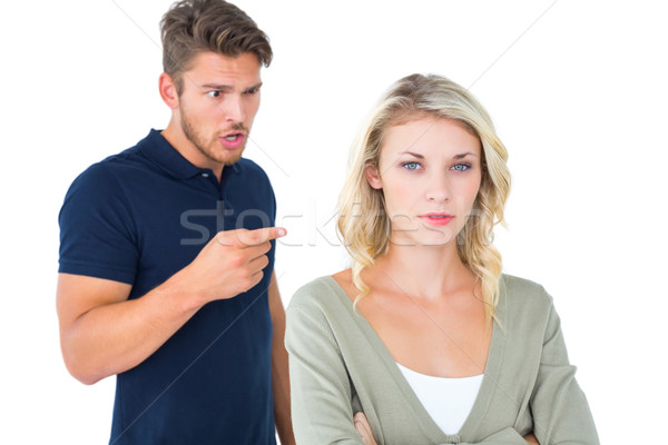 Argumento branco homem casal retrato Foto stock © wavebreak_media