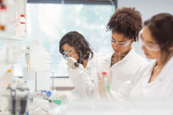 Science students working in the laboratory Stock photo © wavebreak_media