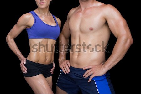 Imagen muscular hombre mujer manos Foto stock © wavebreak_media