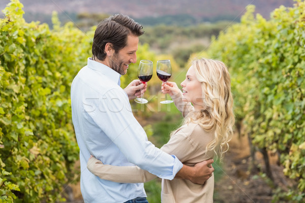 Young happy couple toasting Stock photo © wavebreak_media