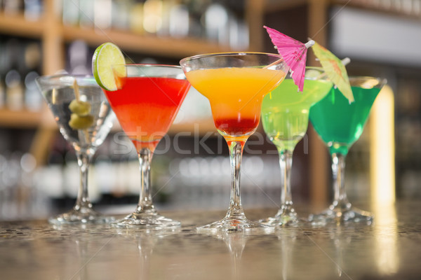 Vue cocktail contre pub bar boire [[stock_photo]] © wavebreak_media