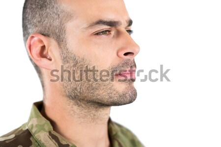 Vertrauen Soldat weiß Mann Sicherheit Stock foto © wavebreak_media