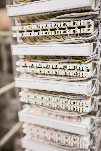 Close-up of rack mounted server Stock photo © wavebreak_media