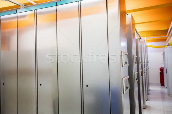 Hallway with a row of servers Stock photo © wavebreak_media