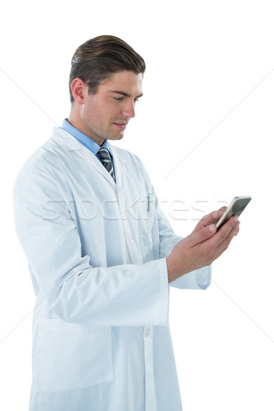 Médico telefone móvel branco médico teia trabalho Foto stock © wavebreak_media