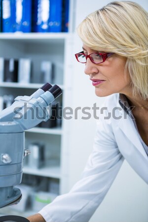 Stockfoto: Kaukasisch · vrouwelijke · wetenschapper · laboratorium