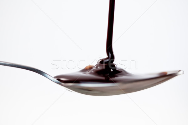 łyżka czekolady biały tle gotowania Zdjęcia stock © wavebreak_media