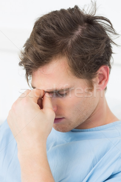 Masculino paciente sofrimento dor de cabeça jovem Foto stock © wavebreak_media