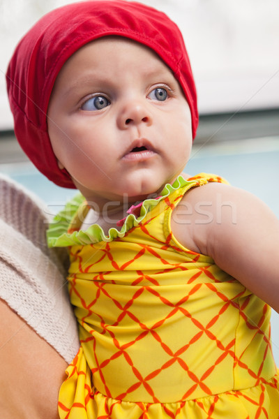 Pretty mother and baby at the swimming pool Stock photo © wavebreak_media