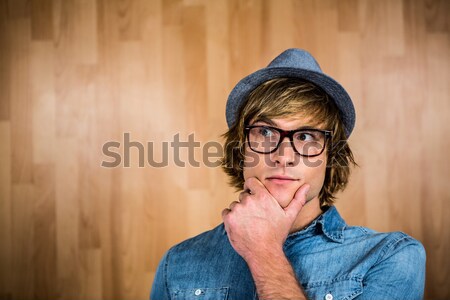 Pretty hipster posing for camera Stock photo © wavebreak_media