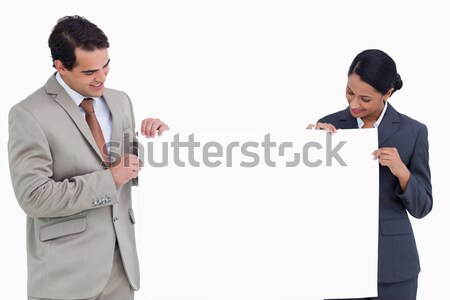 Foto stock: Mirando · blanco · empresarial · jóvenes