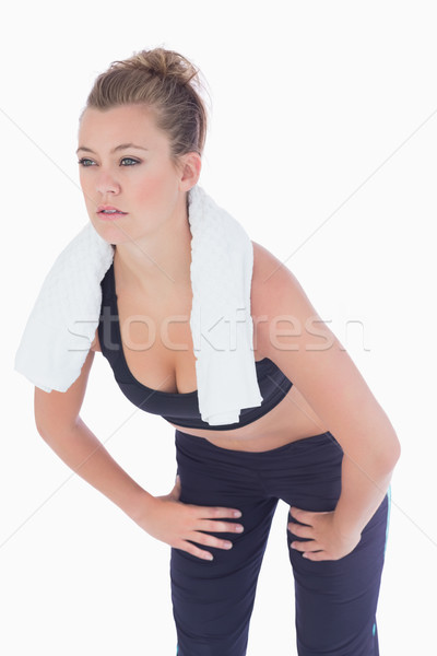 Woman looking strained after work out Stock photo © wavebreak_media