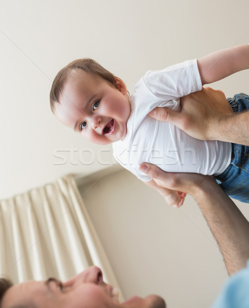 嬰兒 進行 父親 肖像 男孩 商業照片 © wavebreak_media