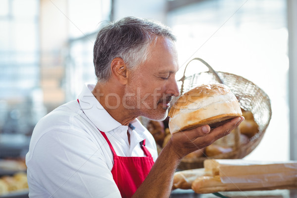 Garson taze ekmek fırın iş Stok fotoğraf © wavebreak_media