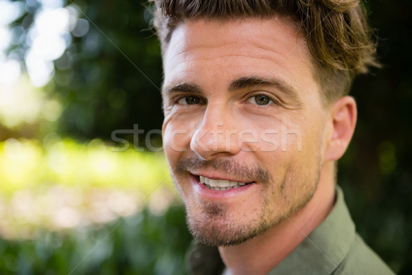 Portrait of smiling man in garden Stock photo © wavebreak_media