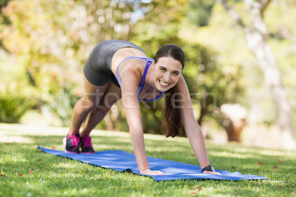 Portrait of young woman doing yoga Stock photo © wavebreak_media