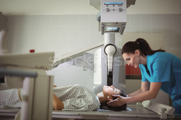 Female patient undergoing an x-ray test Stock photo © wavebreak_media