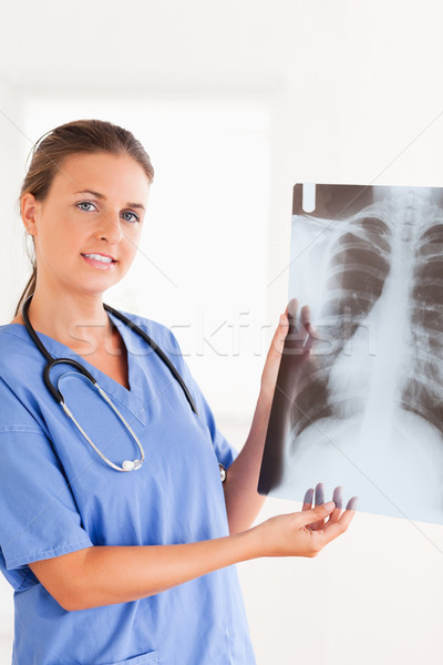 Esmer doktor stetoskop xray cerrahi Stok fotoğraf © wavebreak_media
