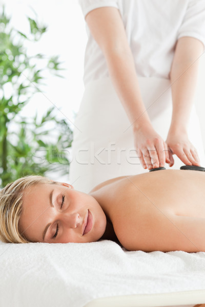Zdjęcia stock: Relaks · masażu · kamień · terapii · wellness