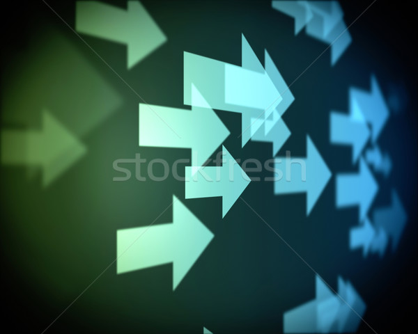 множественный синий Стрелки право аннотация свет Сток-фото © wavebreak_media