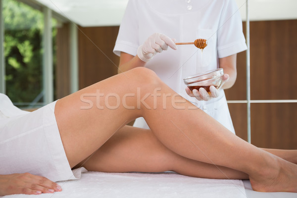 Nő lábak szépség terapeuta gyógyfürdő hotel Stock fotó © wavebreak_media