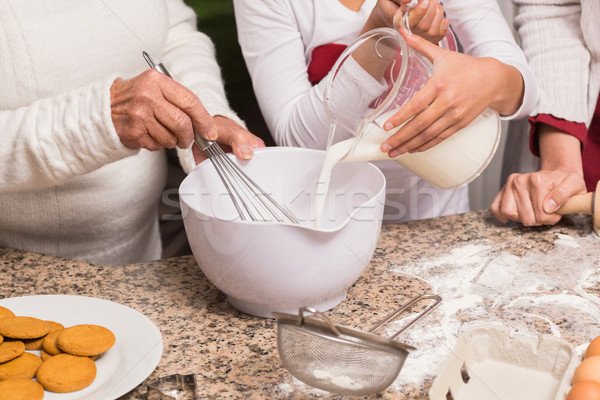 家族 一緒に ホーム キッチン 女性 ストックフォト © wavebreak_media