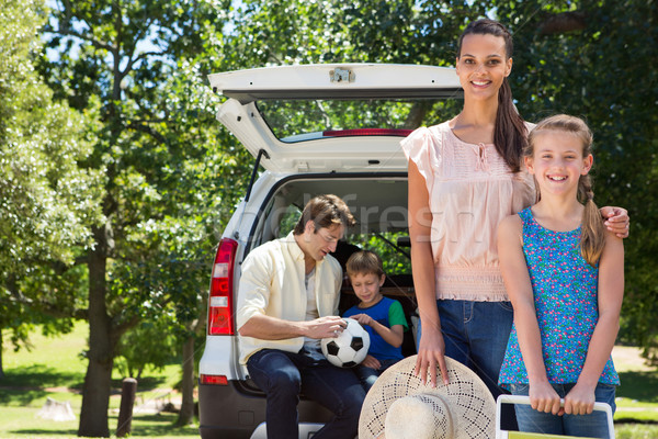 Happy family getting ready for road trip Stock photo © wavebreak_media