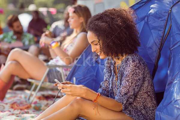 Insouciance festival de musique femme [[stock_photo]] © wavebreak_media