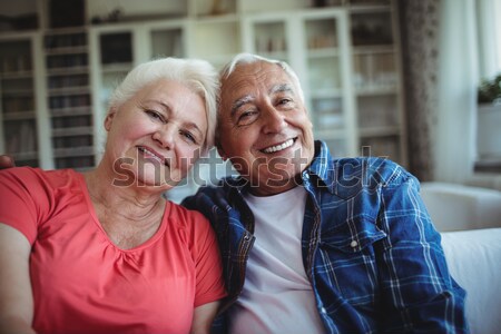 Smiling senior couple embracing each other in garden Stock photo © wavebreak_media