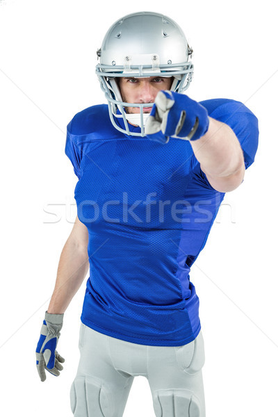 Portrait of confident sports player pointing Stock photo © wavebreak_media