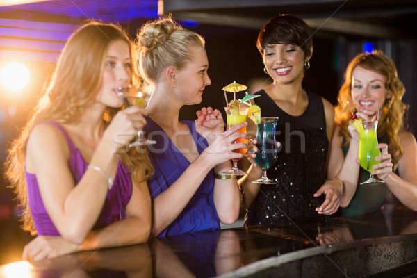 Friends having glass of cocktail in bar Stock photo © wavebreak_media