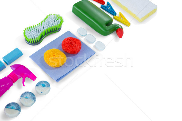 Magasról fotózva kilátás takarítószerek divat üveg takarítás Stock fotó © wavebreak_media