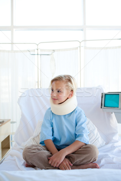 Little girl with a neck brace Stock photo © wavebreak_media