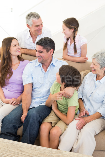 Souriant famille maison de famille femme maison fille [[stock_photo]] © wavebreak_media