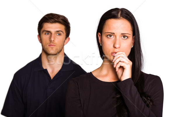 Paar niet praten argument witte portret Stockfoto © wavebreak_media