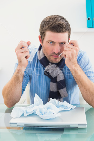 Geschäftsmann schauen Kamera Büro Mann Stock foto © wavebreak_media