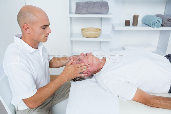 Man receiving head massage  Stock photo © wavebreak_media