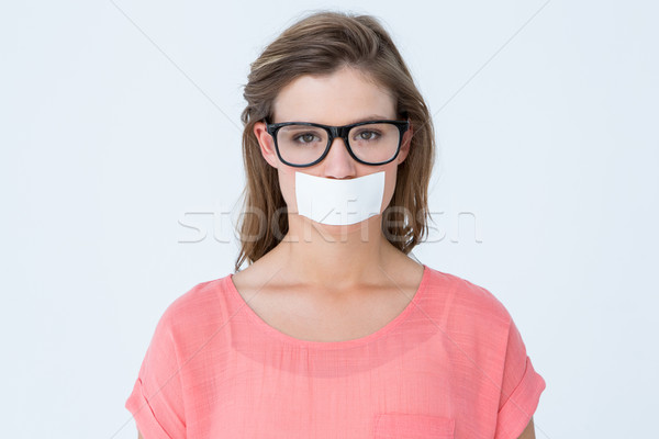 Foto stock: Boca · blanco · moda · femenino