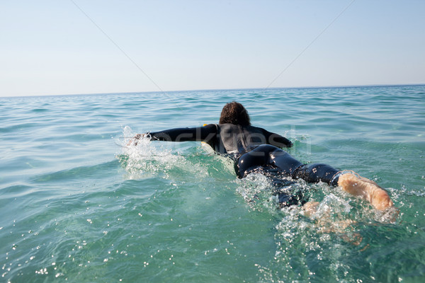 Szörfös szörfözik tenger napos idő férfi természet Stock fotó © wavebreak_media