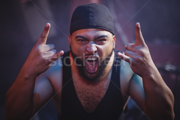 Close up portrait of man gesturing Stock photo © wavebreak_media