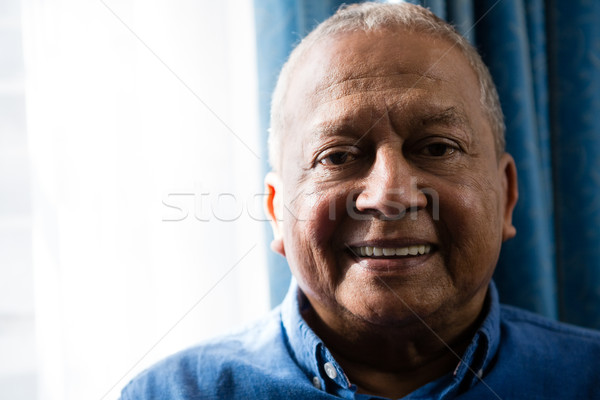 Portré mosolyog idős férfi közelkép boldog Stock fotó © wavebreak_media