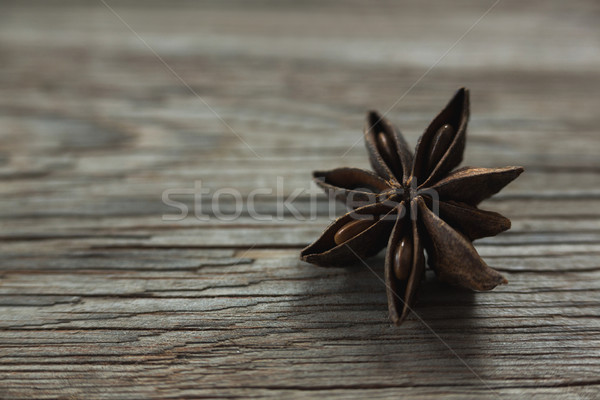 Stock photo: Star anise on wooden table