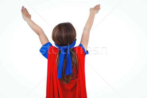 Masked girl pretending to be superhero Stock photo © wavebreak_media